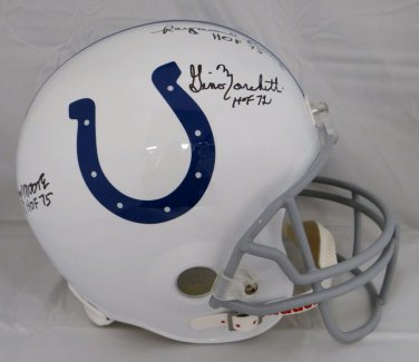 Berry, Marchetti & Moore Autographed F/S Baltimore Colts Helmet- PSA/DNA Auth