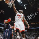 Shaquille O'Neal Autographed 16x20 Miami Heat Dunking Photo- JSA W Authenticated