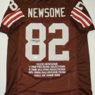 Ozzie Newsome HOF Signed / Autographed Brown Stat Jersey- JSA W Authenticated