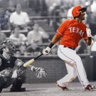 Jurickson Profar Autographed 16x20 Watching Hit Photo- PSA/DNA Authenticated