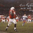 Tommie Frazier Autographed 16x20 Horizontal Running *White Photo- JSA Auth