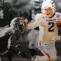 Johnny Manziel Autographed 16x20 B/W & Color Stiff Arm Photo- PSA/DNA Auth