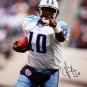Vince Young Autographed 16x20 Titans Pointing Photo- JSA Authenticated