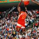 Dominique Wilkins Autographed 16x20 Back View Dunking Photo- JSA Authenticated