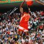 Dominique Wilkins Autographed 16x20 Back View Dunking Photo- JSA Authenticated