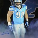Ndamukong Suh Autographed 16x20 Front View Lions Photo- JSA Authenticated