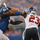 Arian Foster Autographed 16x20 Helmet Off Colts *White Photo- JSA Authenticated