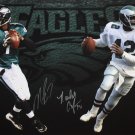 Cunningham & Vick Autographed 16x20 Eagles Photo- JSA Authenticated