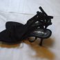 Black Suede open Toe Sandals