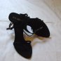Black Suede open Toe Sandals
