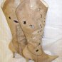 leather High heel Boots