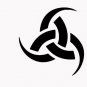 Odin-Triple-Horn 6" Black Vinyl Decal Sticker Laptop Wall Car Window iPad etc.