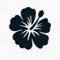 Hibiscus Hawaii 6" Black Vinyl Decal Sticker Laptop Wall Car Window iPad etc.