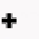 German Luftwaffe Military Aircraft WW2 6" Black Vinyl Decal Sticker Laptop Wall Car Window iPad etc.
