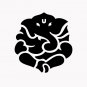 Ganesh Yoga Hindu 6" Black Vinyl Decal Sticker Laptop Wall Car Window iPad etc.