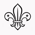Boy Scout 6" Black Vinyl Decal Sticker Laptop Wall Car Window iPad etc.