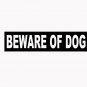 Beware of Dog 6" Black Vinyl Decal Sticker Laptop Wall Car Window iPad etc.