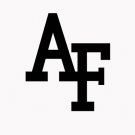Air Force Falcons 6" Black Vinyl Decal Sticker Laptop Wall Car Window iPad etc.