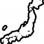 country japan 6" Black Vinyl Decal Sticker Laptop Wall Car Window iPad etc.