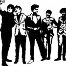 music- 1D 6" Black Vinyl Decal Sticker Laptop Wall Car Window iPad etc.