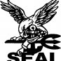 patriot navy seal 6" Black Vinyl Decal Sticker Laptop Wall Car Window iPad etc.