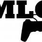 sports mlg 6" Black Vinyl Decal Sticker Laptop Wall Car Window iPad etc.