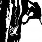 sports rock climbing 6" Black Vinyl Decal Sticker Laptop Wall Car Window iPad etc.