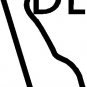 states Delaware 6" Black Vinyl Decal Sticker Laptop Wall Car Window iPad etc.