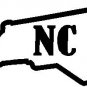 states north carolina 6" Black Vinyl Decal Sticker Laptop Wall Car Window iPad etc.
