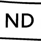 states north dakota 6" Black Vinyl Decal Sticker Laptop Wall Car Window iPad etc.