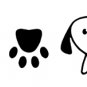 trail dog i love pets 6" Black Vinyl Decal Sticker Laptop Wall Car Window iPad etc.