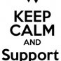 keep calm and support asthma 6" Black Vinyl Decal Sticker Laptop Wall Car iPad etc.