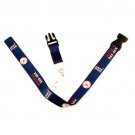 BOSTON RED SOX BLUE LICENSED LANYARD KEYCHAIN BADGE HOLDER