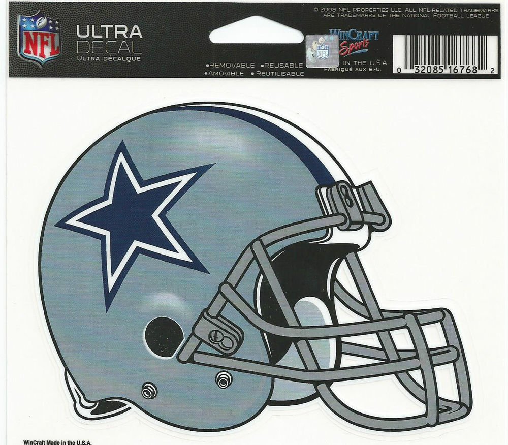 Dallas Cowboys Nfl Licensed 5x6 Ultra Cling Decal Made In The Usa