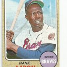 1968 Topps Hank Aaron card #110 Atlanta Braves BV $60