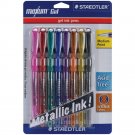 Maxum Gel Metallic Pens Medium Point .8mm 8 Pkg