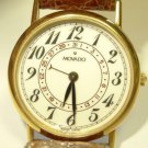Gold Plated 29mm Ladies Movado Quartz Date Pointer Watch Ref. 87-28-681