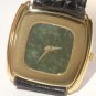 Thin 1970s Piaget 28mm Hand Wind 18K Gold Watch with Nephrite Jade Mystery Dial