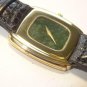 Thin 1970s Piaget 28mm Hand Wind 18K Gold Watch with Nephrite Jade Mystery Dial