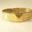 Longines 14K Solid Gold .03ct Diamond Bracelet Watch with Flip Up Face Cover