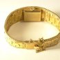 Longines 14K Solid Gold .03ct Diamond Bracelet Watch with Flip Up Face Cover