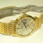 Mens Omega Gold Plated D-D Auto Watch 166.0117 w/ Deployant Link Band