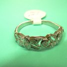 Vintage Platinum Diamond Wedding Band w/ 0.15 cttw Diamonds Size 6