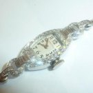 Vintage Hamilton 14K White Gold Diamond Cocktail Watch 0.85 ct Diamonds