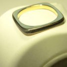 70s Cartier France 18k Yel. Gold Enamel Ring Pendant by DINH VAN Size 5 Signed