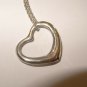 Tiffany & Co. Elsa Peretti 21mm 925 Sterling 'Open Heart' 16" Pendant Necklace