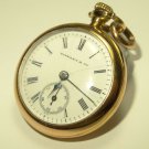 Antique Tiffany & Co. 17J 18k Solid Gold 26mm Pendant Pocket Watch Circa 1915
