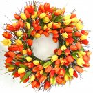 Orange Blaze Tulip Takeover Wreath