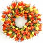 Orange Blaze Tulip Takeover Wreath