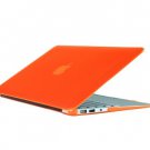 Ultra Slim Crystal Clear Hard Case for MacBook Air 11.6" (Orange) & Free Keyboard Cover(Random)-282I
